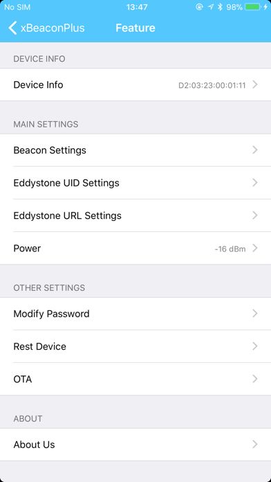 xBeaconPlus Screenshot