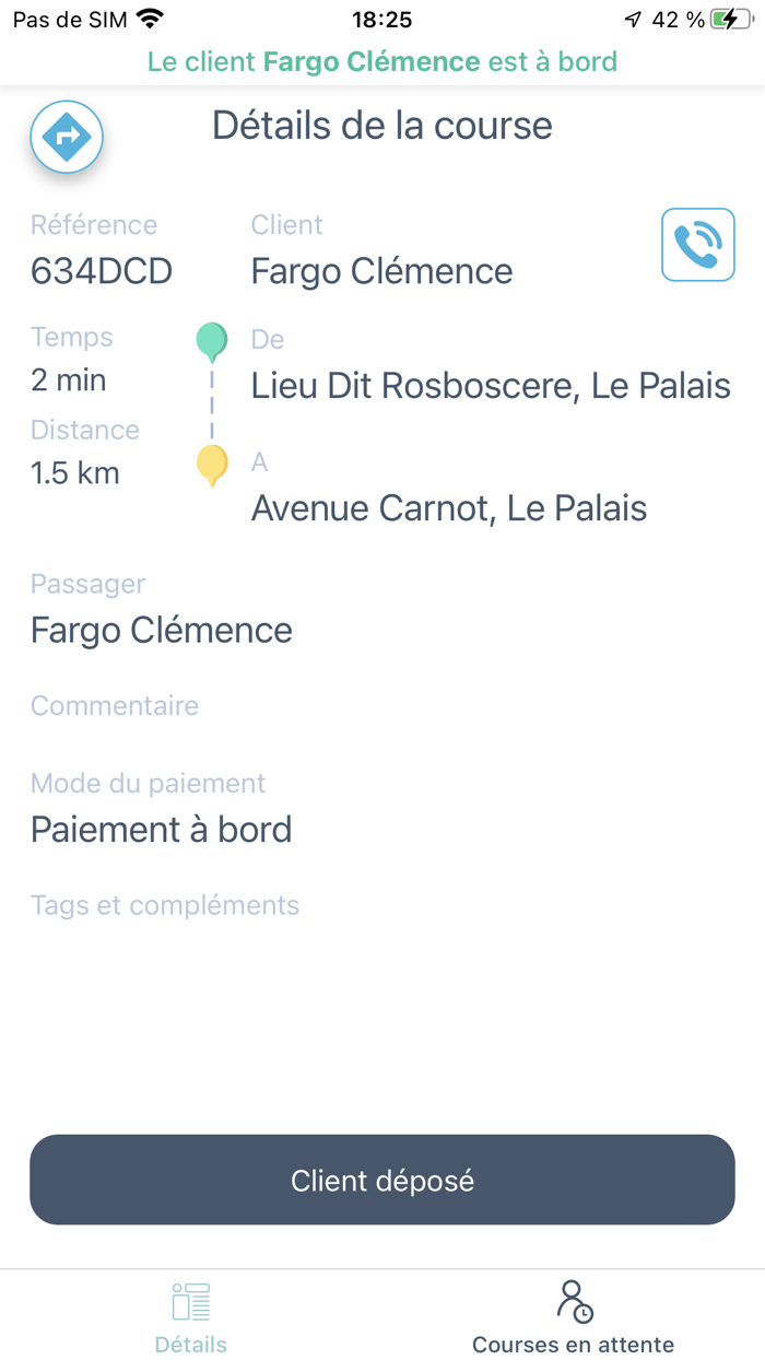 RN7 l’appli chauffeurs de taxi