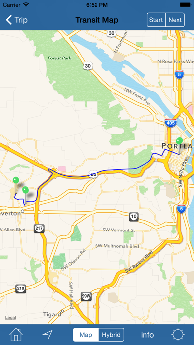 PDX Bus, MAX, Streetcar & WES Screenshot