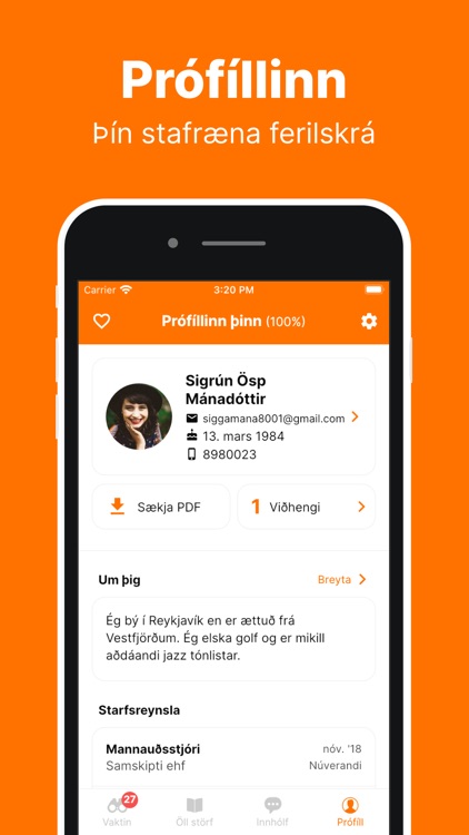 Alfreð - Atvinnuleit