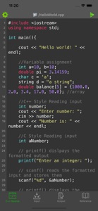 C/C++ Programming Compiler screenshot #1 for iPhone