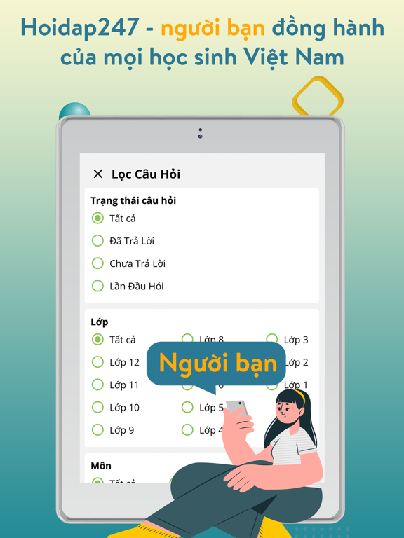 Hoidap247 - Hỏi Đáp Bài Tập iPad screenshot 7 - Education app