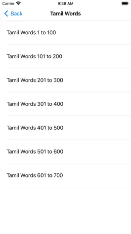 Game screenshot Learn Tamil through English hack