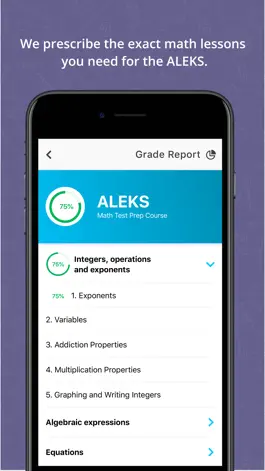Game screenshot ALEKS® Math Test Prep mod apk
