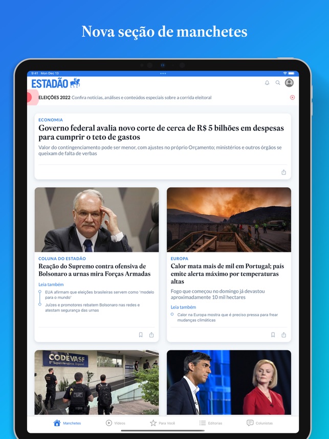 Estadão app  As Últimas Notícias do Brasil e do Mundo