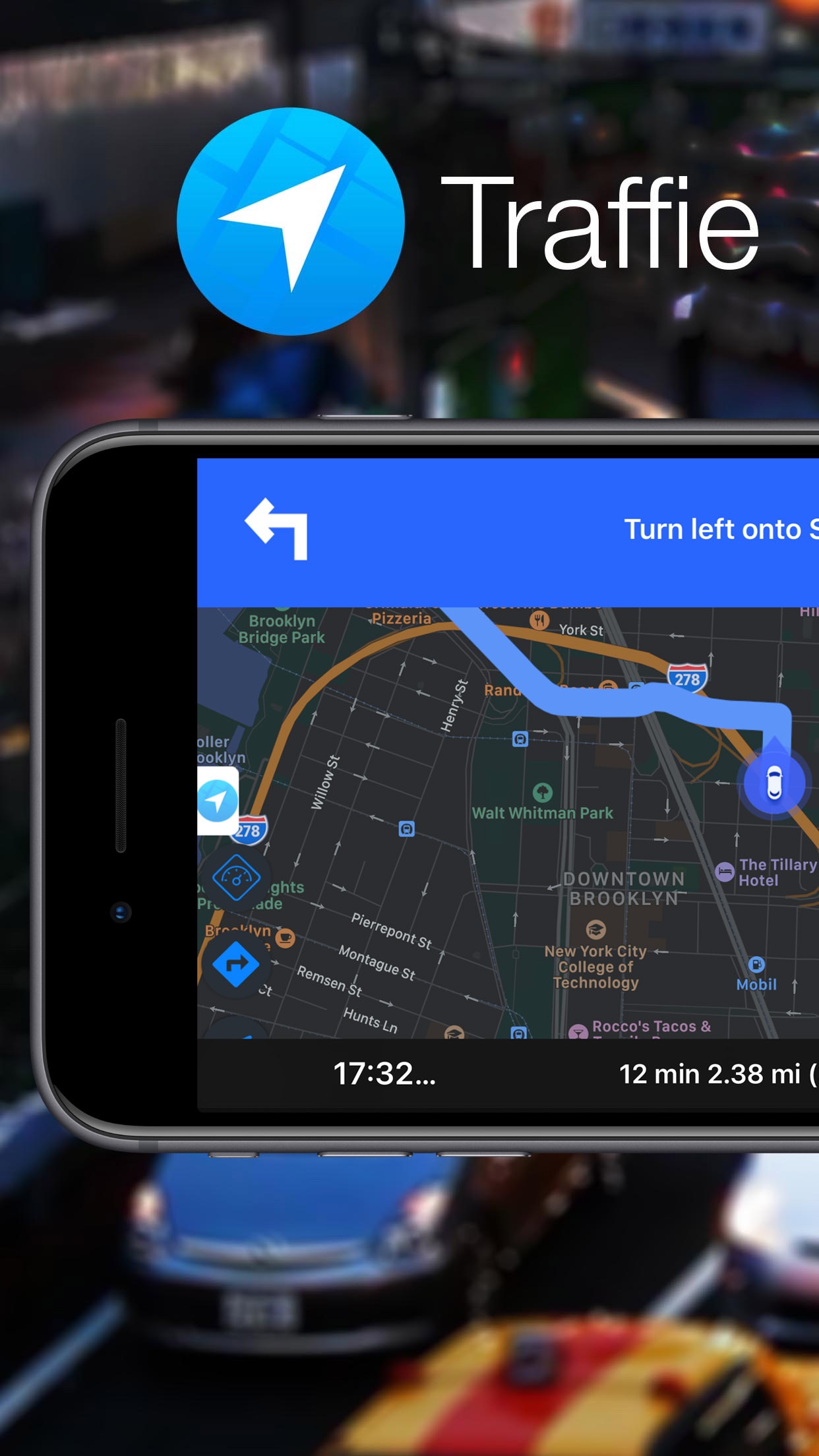 Traffie Navigation & Traffic screenshot 1