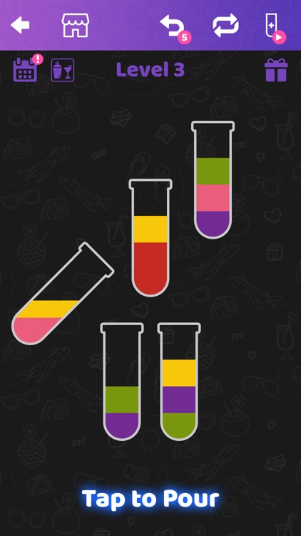 Water Puzzle: Cocktail Sort screenshot-0