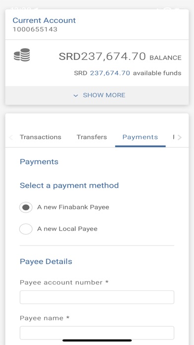 Finabank Retail Screenshot