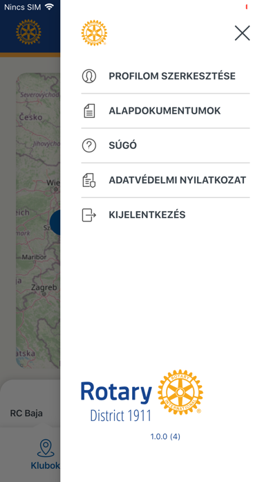 ROTARY Hungary District 1911 Screenshot