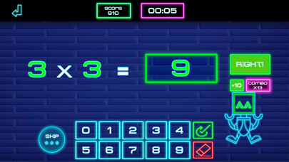 Times tables: Robot Math -E Screenshot