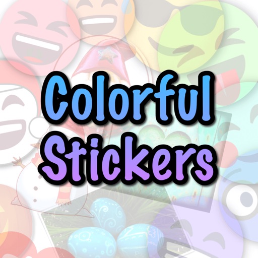 Colorful Stickers and Emoji icon