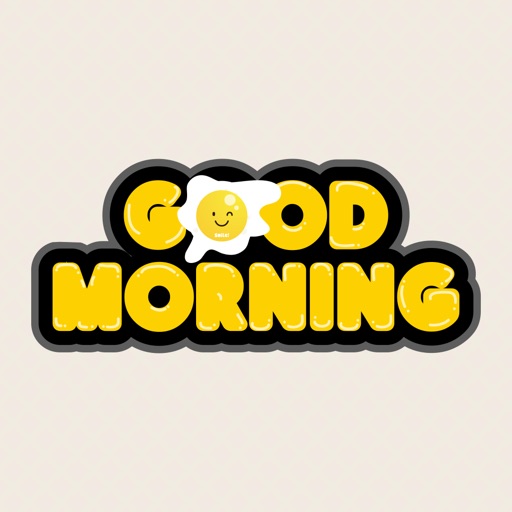 Good Morning Typography Emojis icon