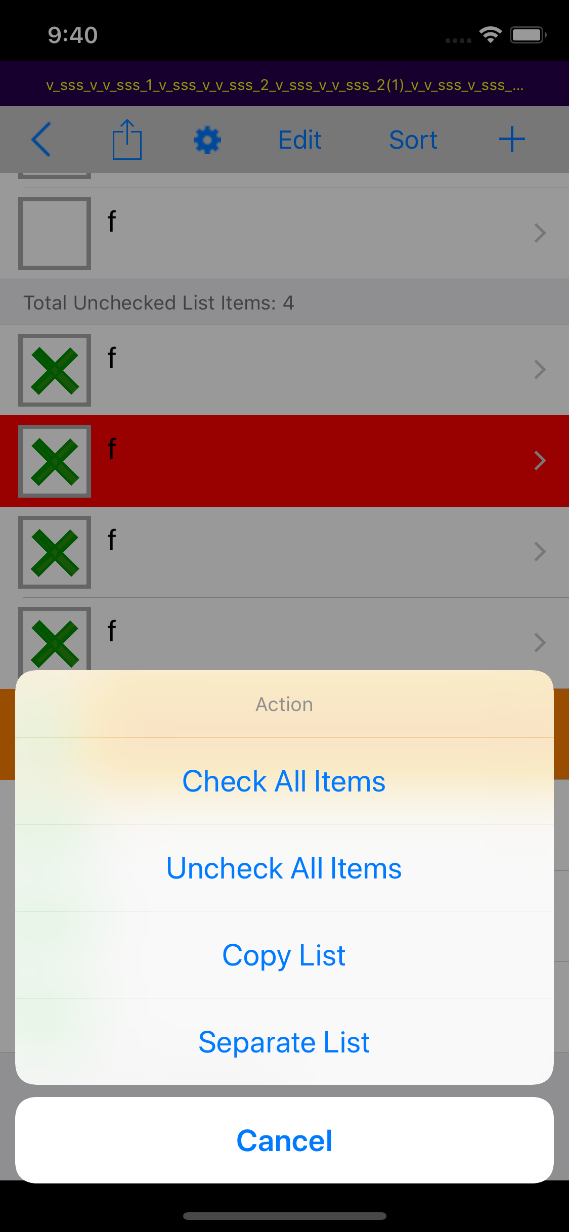 iCheckList Lite screenshot 4