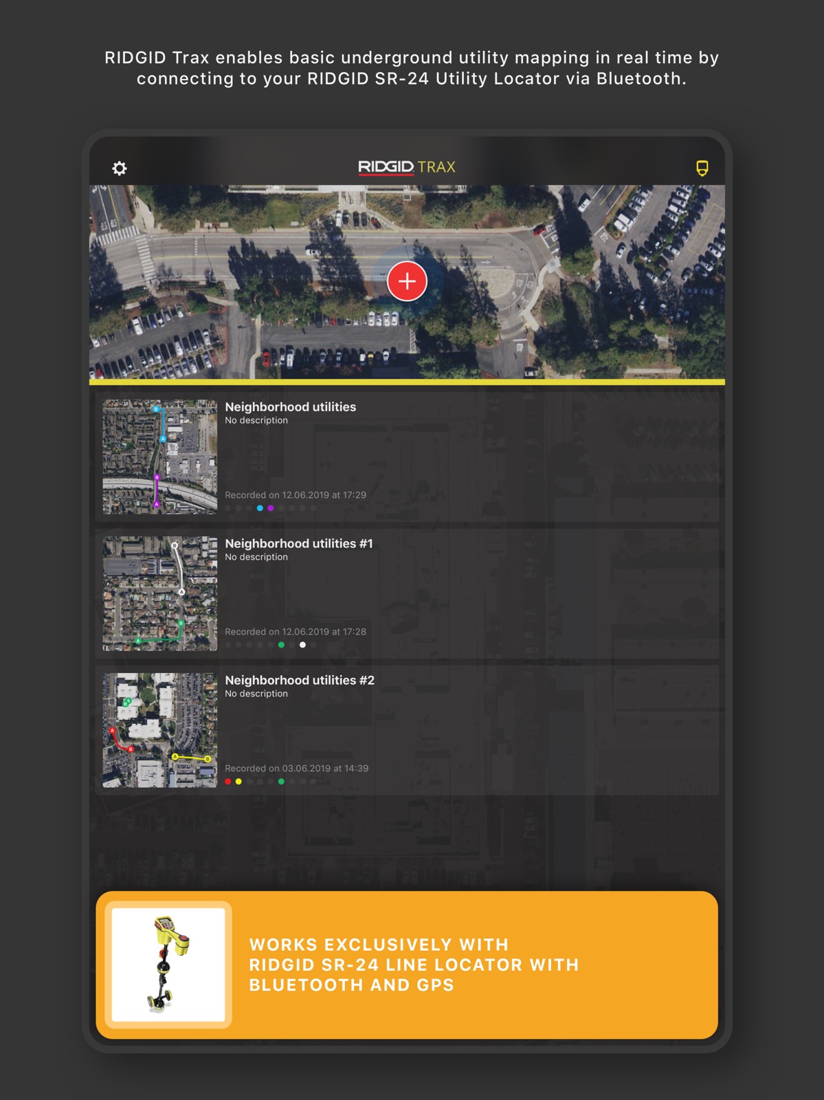 RIDGID Trax ipad screenshot 1