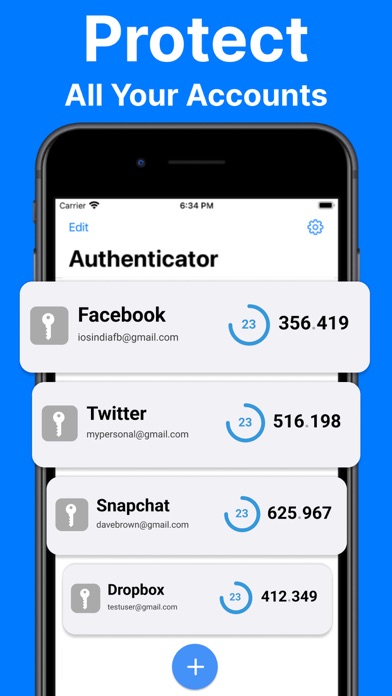 Authenticator App ·· Screenshot