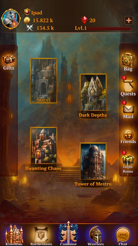 #7. Warrior kings: Idle RPG (iOS) 来自: Salim Alhajri