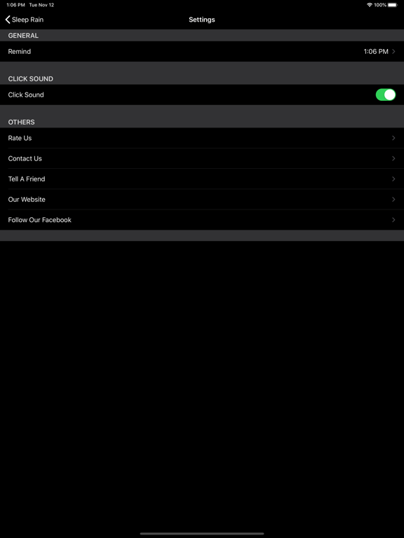 Bedtime Sleep Rain iPad screenshot 5 - Health & Fitness app