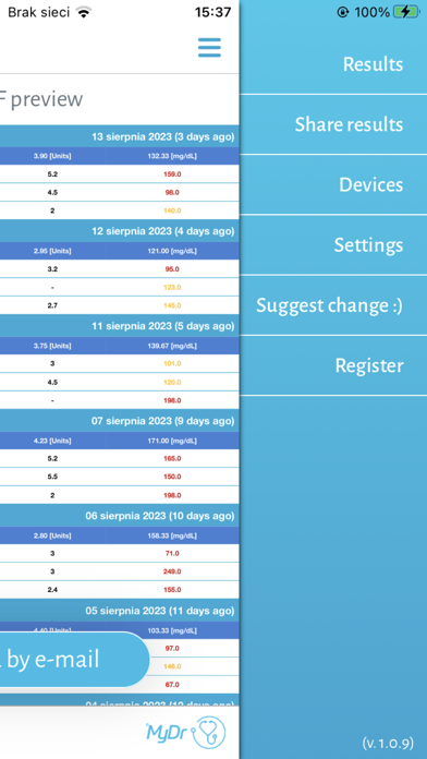 MyDr Diabetology Screenshot