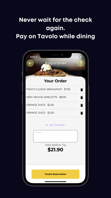 Tavolo - Reserve, Order, Pay! Screenshot