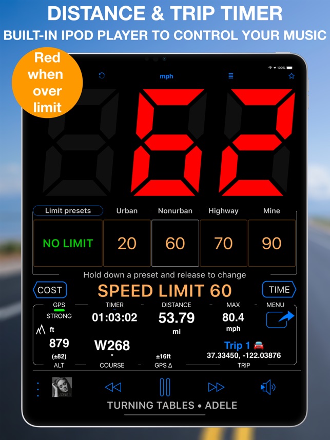 Speedometer 55 GPS Speed & HUD on the App Store