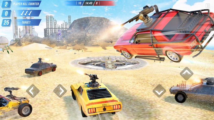 Flying Car Shooting Car Game