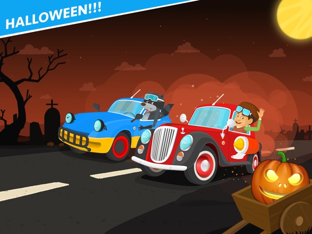 Jogo de carros de corrida para crianças de 4 anos gratis com animais  infantil na App Store