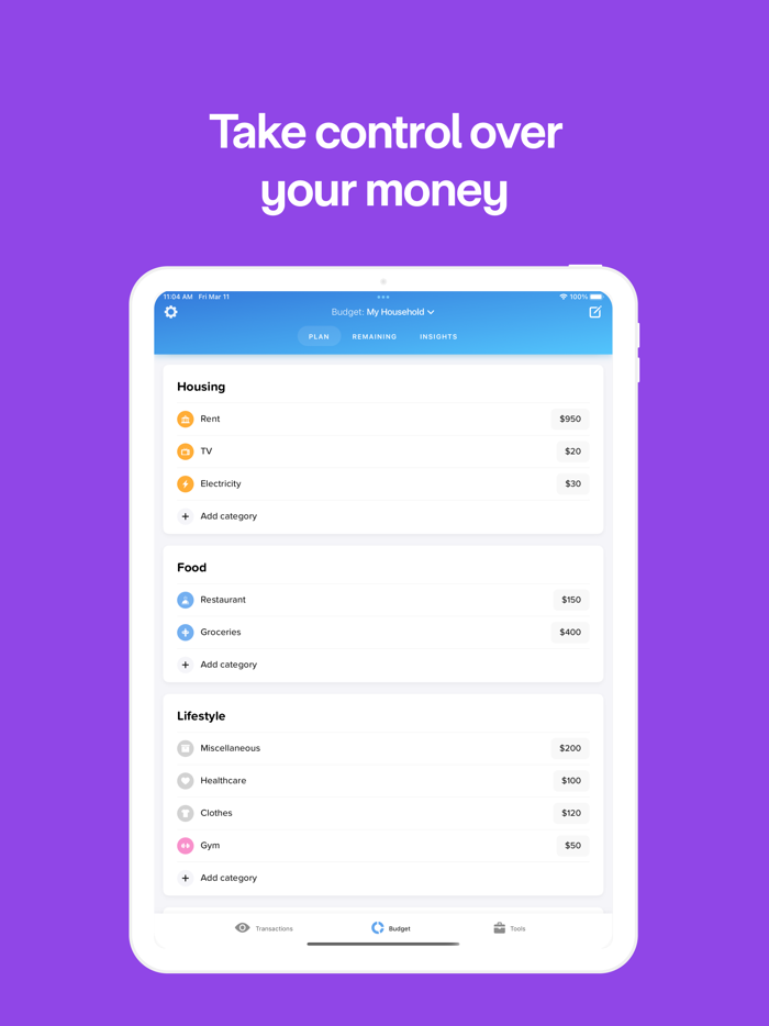 Buddy Budget and Expense App