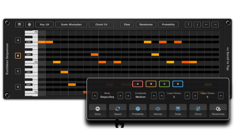 #2. Euclidean AUv3 Sequencer (iOS) 由: 4Pockets.com