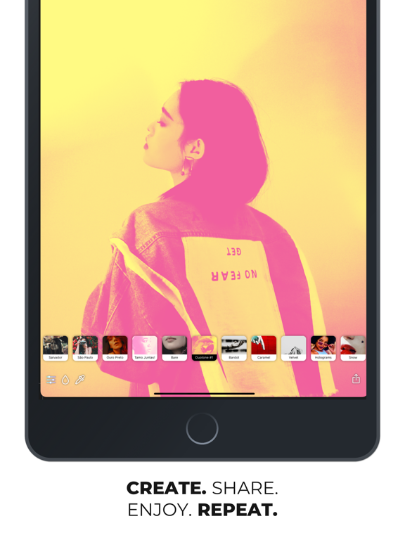 Fade It - Insta-Size & No-Crop iPad screenshot 4 - Photo & Video app