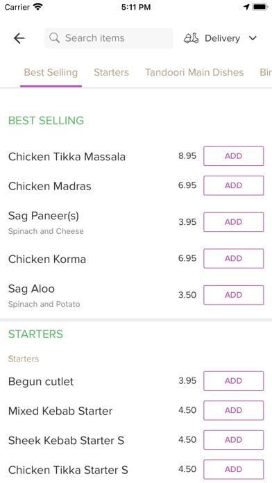 Mumbai Indian Takeaway Screenshot