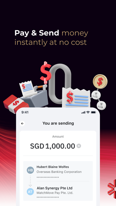 Validus Business Account Screenshot