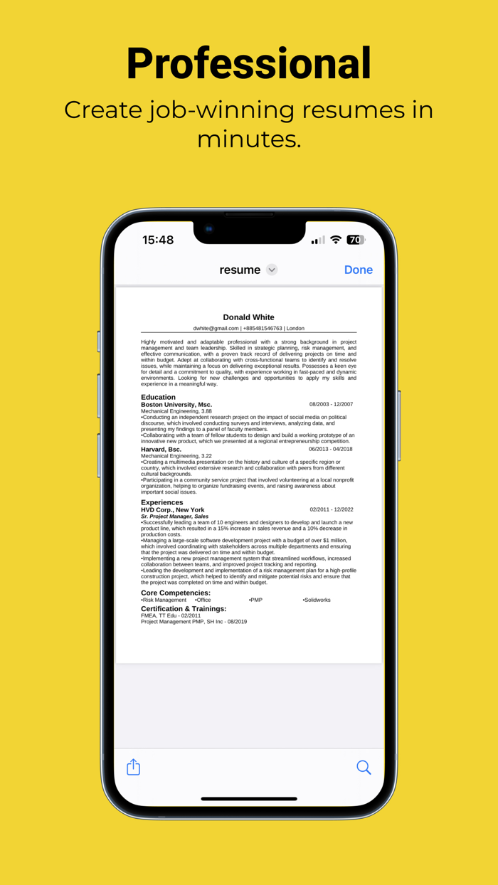 Resume Builder - CV Maker vita