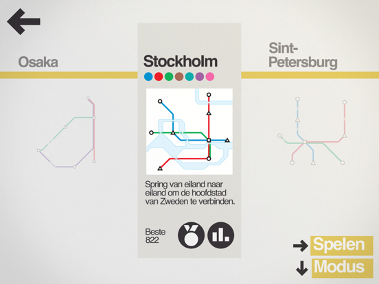 Mini Metro iPad app afbeelding 3