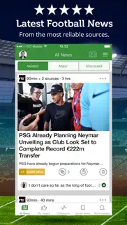 football news, scores & videos iphone screenshot 1