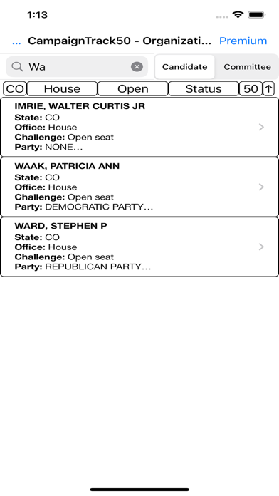 CampaignTrack50 Screenshot