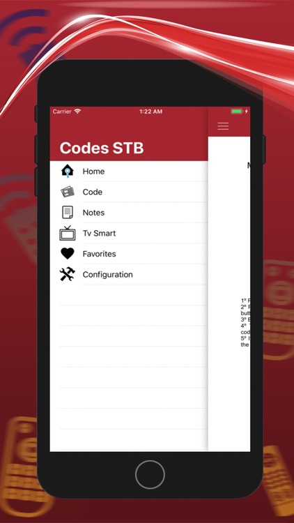 Remote codes for STB Smart