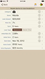 loan calculator + iphone screenshot 2