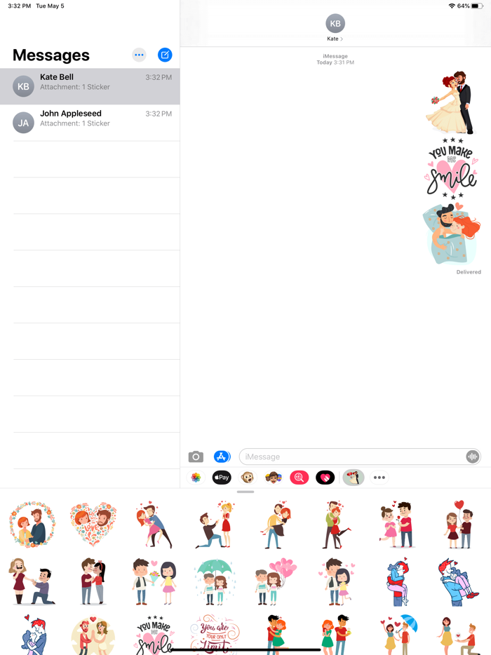 I Love You More Stickers