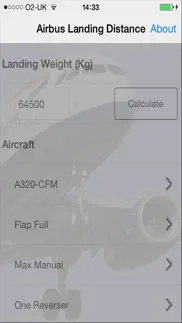 a319/320/321 landing dist calc iphone screenshot 1