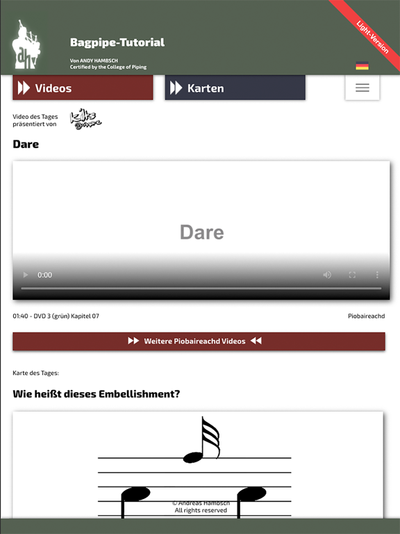 Screenshot #4 pour Bagpipe Tutorial Light