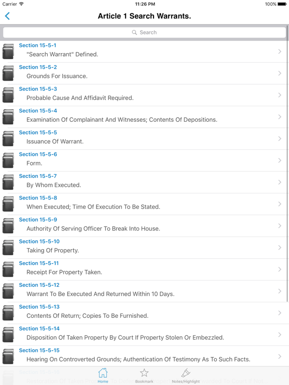 Alabama Code AL Laws & Codes iPad screenshot 5 - Reference app