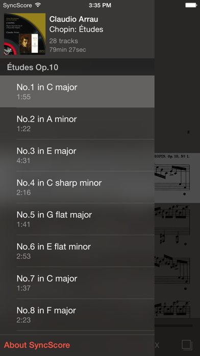 Screenshot #3 pour Chopin Études - SyncScore
