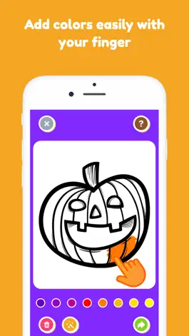 Game screenshot Halloween kids coloring book 3 apk