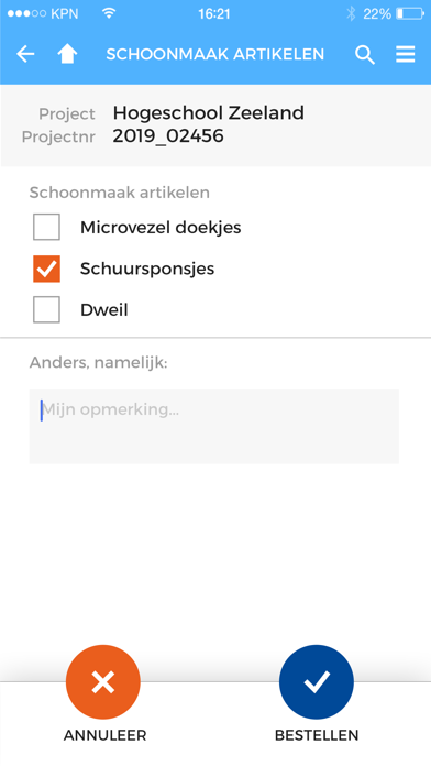 Jansma & Dik registratie Screenshot