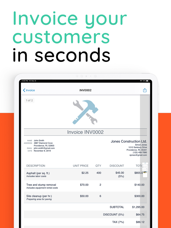 Invoice Simple Receipt Maker