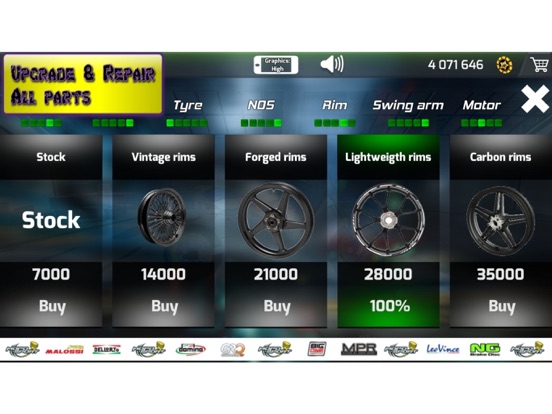 Screenshot #5 pour Motorbike Drag racing 3D
