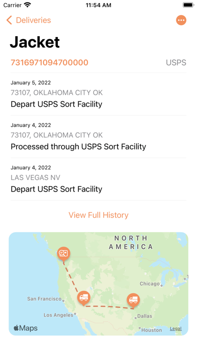 Parcel - Delivery Tracking Screenshot