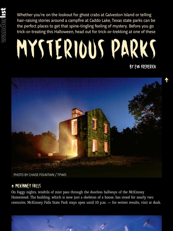 TX Parks & Wildlife magazine iPad screenshot 4 - Sports app