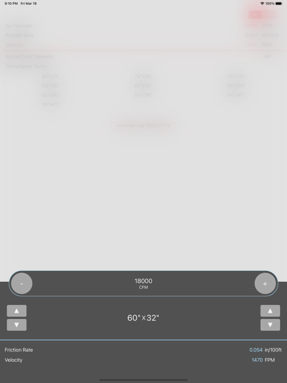Screenshot #6 pour Ductulator - Duct Sizing
