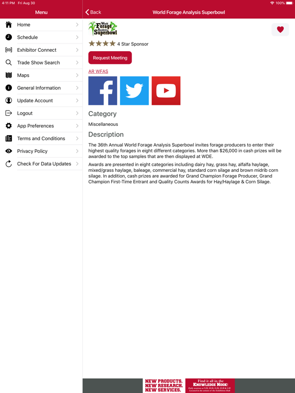 World Dairy Expo iPad screenshot 5 - Business app
